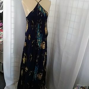 Shoreline Navy print Sun dress